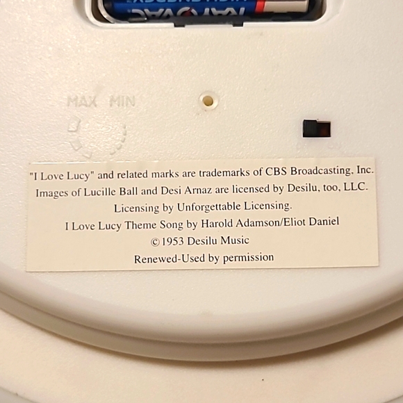 I Love Lucy talking collectors clock, Gently Used Condition RARE, Great Find! - Picture 5 of 5